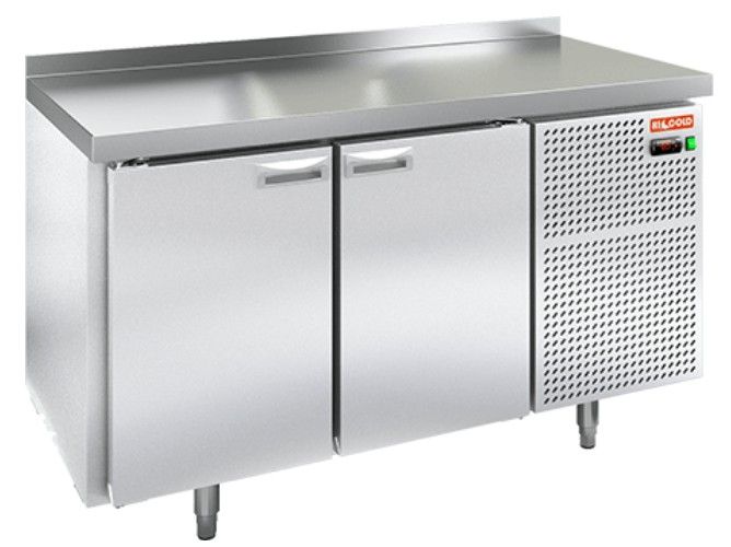 GN 11/BT W стол охл. (-10-18), 2 двери, пластификат, 1390х700х850мм, HICOLD RUS