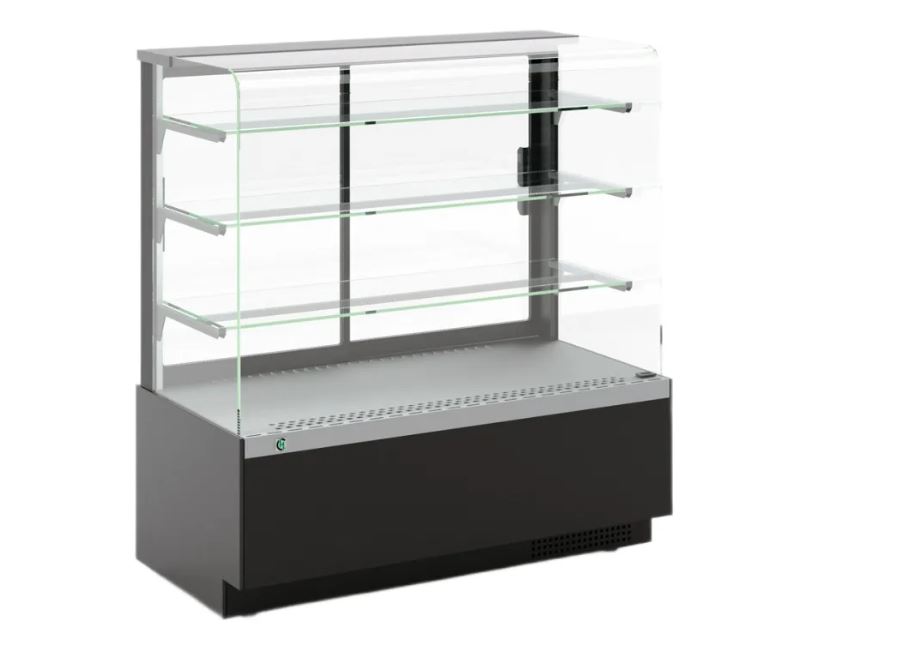 Витрина кондитерская CANARY RS 1300 с гнутым стеклом