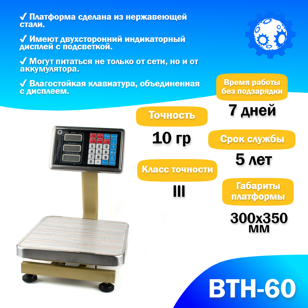 Весы товарные Foodatlas ВТН-60