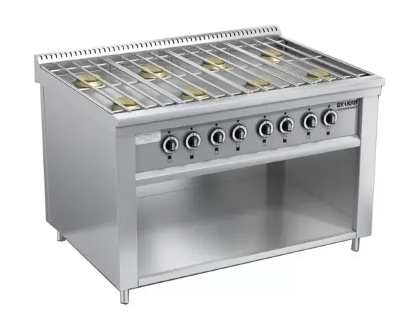 Плита ресторанная газовая Вулкан-Heidebrenner, мод. ПРГ-IIA-8М «Standart» серия 700,  арт. 82410