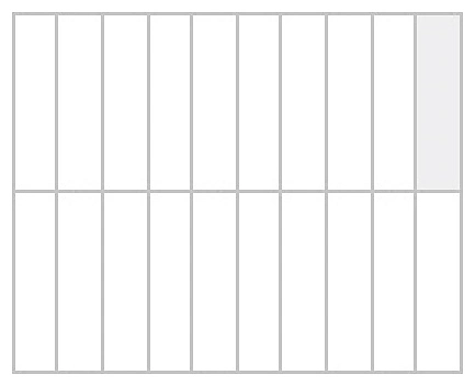 Vitella S.r.I.unip. Решетка на 20 ячеек (50х200мм) д/маш. тестоделит. серии SQG