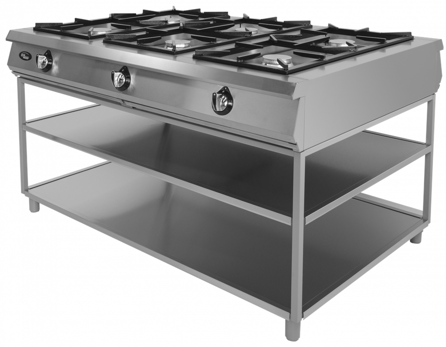 Плита газовая Гриль-Мастер Ф6П2Г/1000(подход с 2-х сторон)