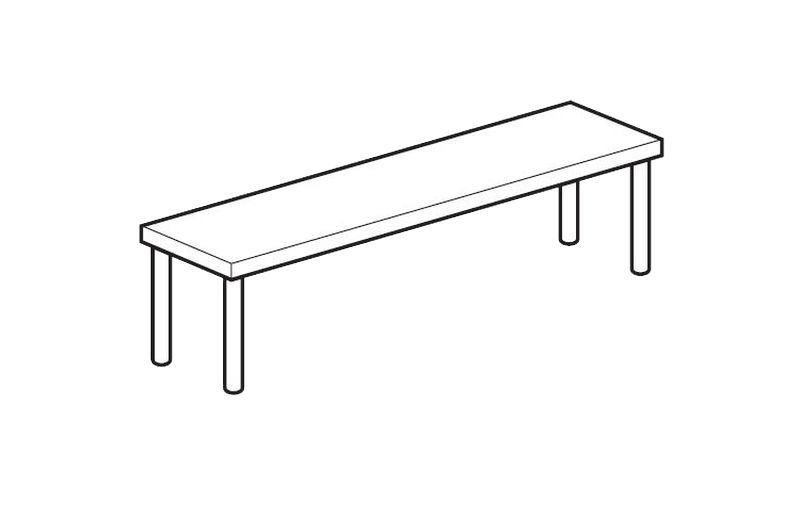 ПОЛКА НАСТОЛЬНАЯ ОТКРЫТАЯ APACH CHEF LINE LOSO3511T1