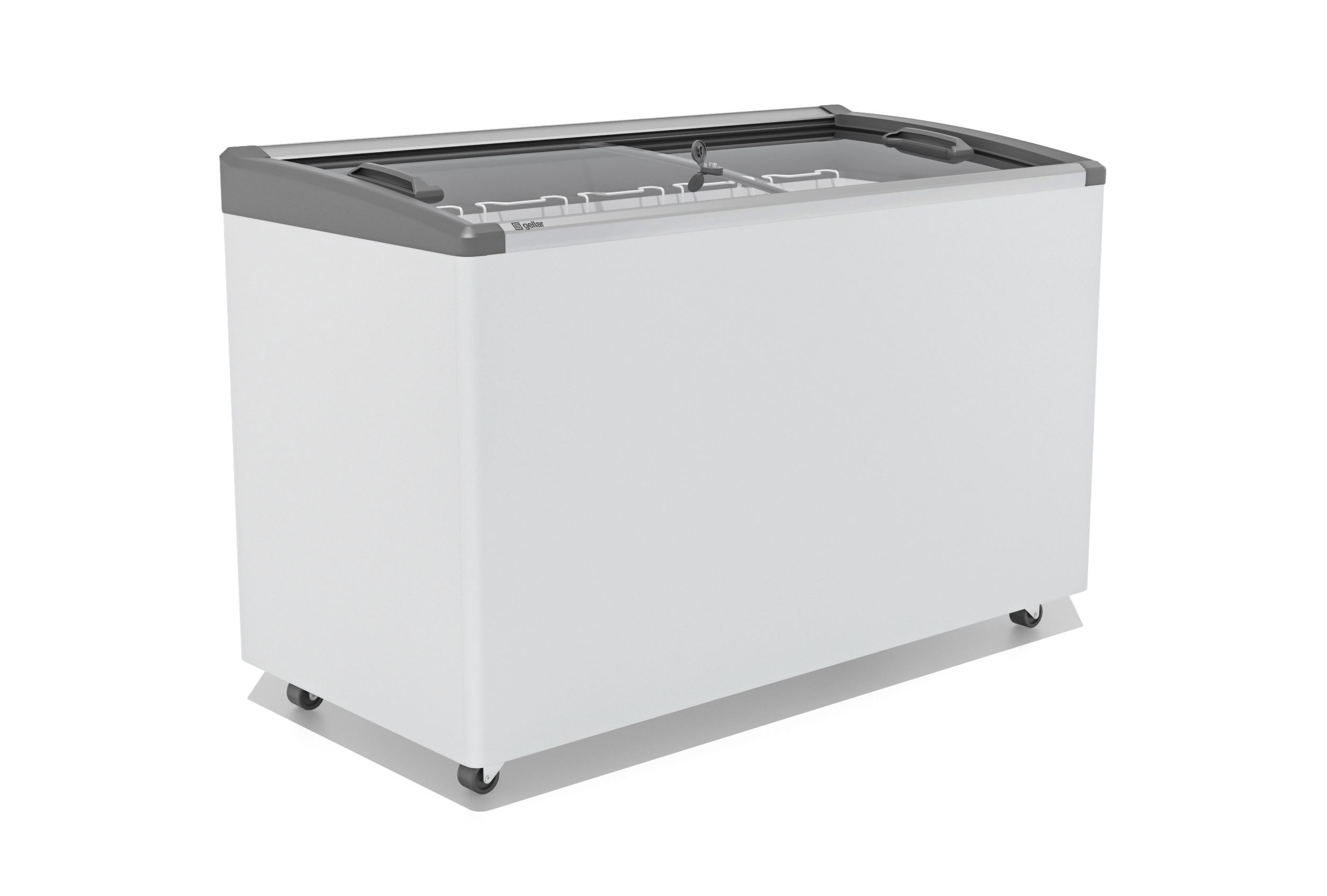 Морозильный ларь Gellar FG 400 E серый