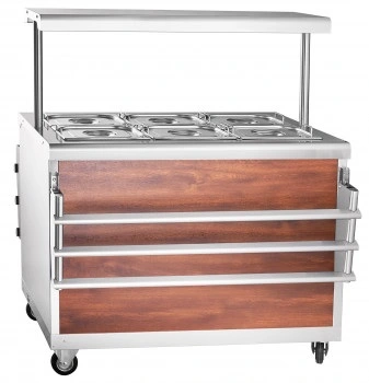 Мармит электр. кух. типа ЭМК-70ПМ паровой (2-х блюд, полка с подсв., с г/емкостями, 1120 мм) кашир.