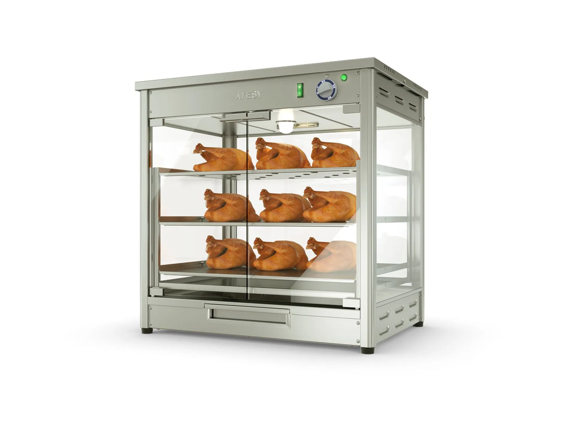 Тепловая витрина для кур Atesy Командор ВК-4-Э