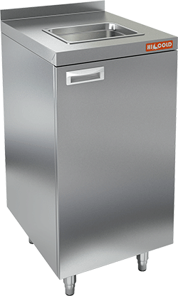 НБМСЗМ-5/7 модуль барный - стол закрыт.с мойкой (325х265х150), 500х700х850мм, HICOLD RUS