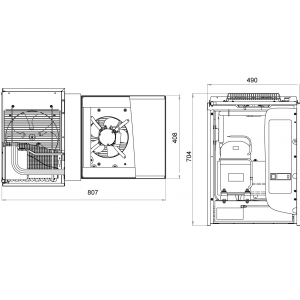 Среднетемпературный моноблок Polair MM 111 S
