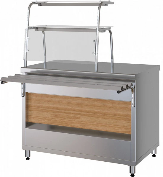 Прилавок нейтральный с полками Марихолодмаш ПНП11