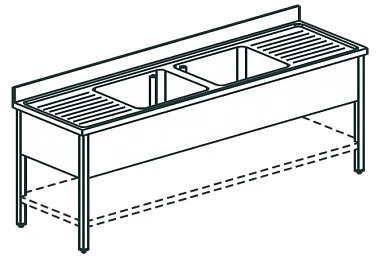 Ванна моечная Apach Chef Line L2S217-552W