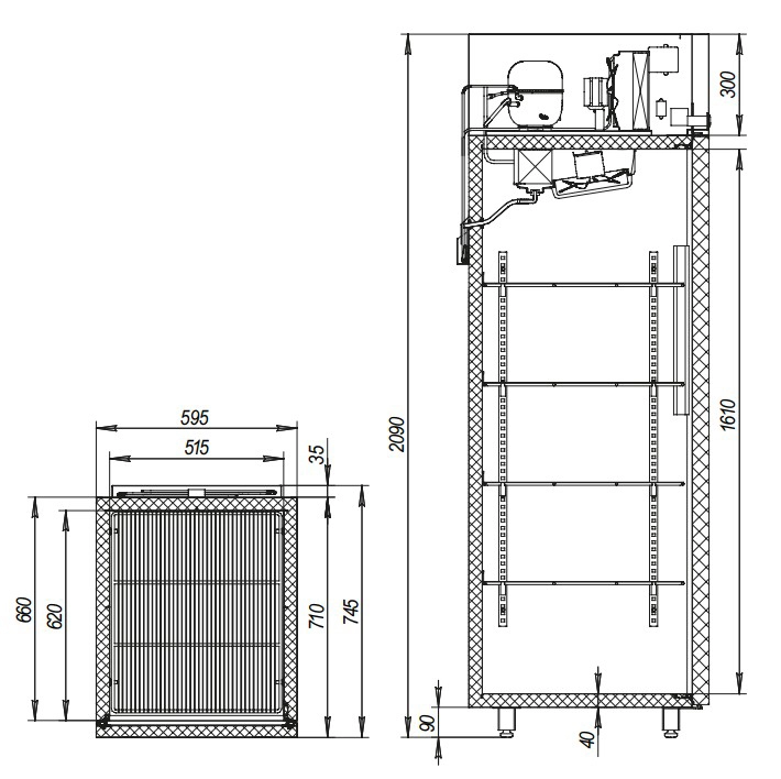 Холодильный шкаф Марихолодмаш Капри 0,5МВ