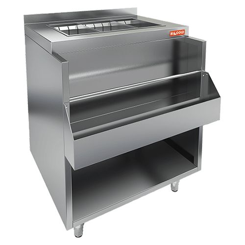 НБМВЛ-8/6БК модуль барный с бортом, с теплоизолир. ванной для льда (571х270х262)