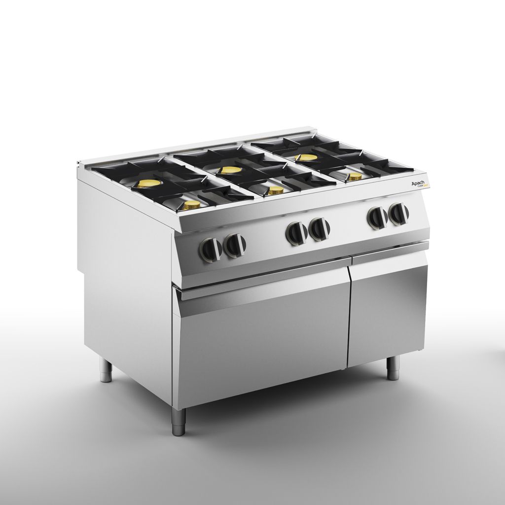 ПЛИТА ГАЗОВАЯ 6 КОНФОРОЧН. 900 СЕРИИ APACH CHEF LINE SLRRG129CS