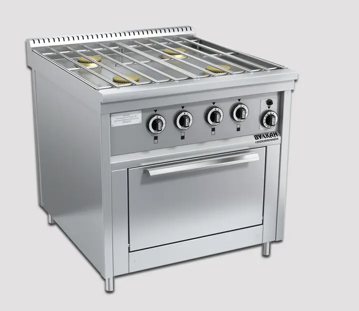 Плита ресторанная газовая Вулкан-Heidebrenner ПРГ-IIA-4М ДШ «Standart» серия 700,  арт. 82243