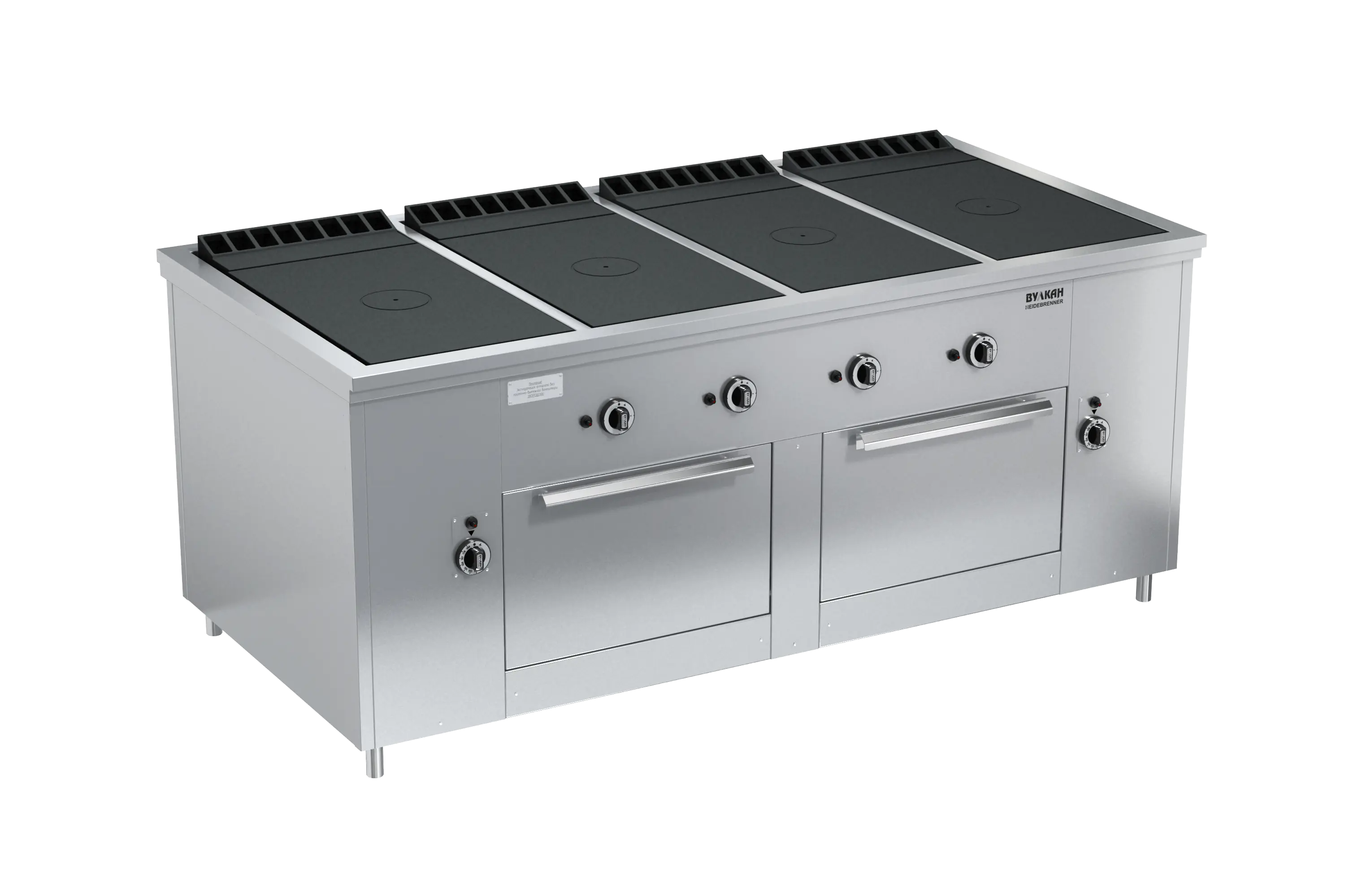 Газовая плита «Вулкан-Heidebrenner» ПРГ-IIA-4С 2ДШ Maxi, арт. 82432