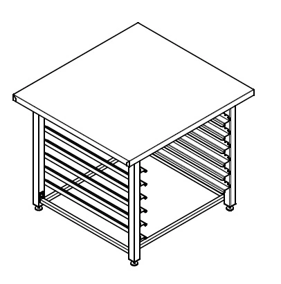 Подставка под пароконвектомат EKSI серии ППК 6/860/800/690, п ("Профи", унив.ур.-6 шт., карк. разб.)