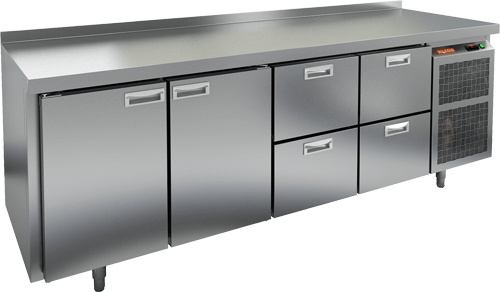 СТОЛ С МОРОЗИЛЬНЫМ ШКАФОМ HICOLD BN 1122/BT (R290)