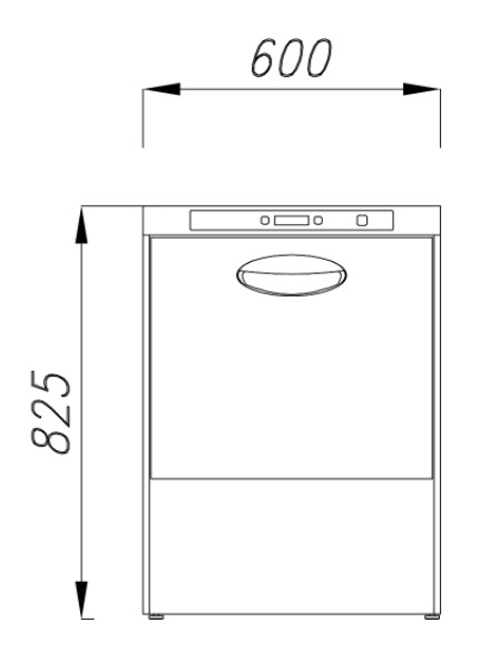 МАШИНА ПОСУДОМОЕЧНАЯ COMENDA PF45 R/ДОЗ/ПОМПА СЛИВА