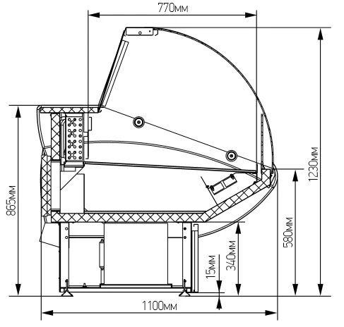 Холодильная витрина Марихолодмаш Илеть ВХС-2,1 статика