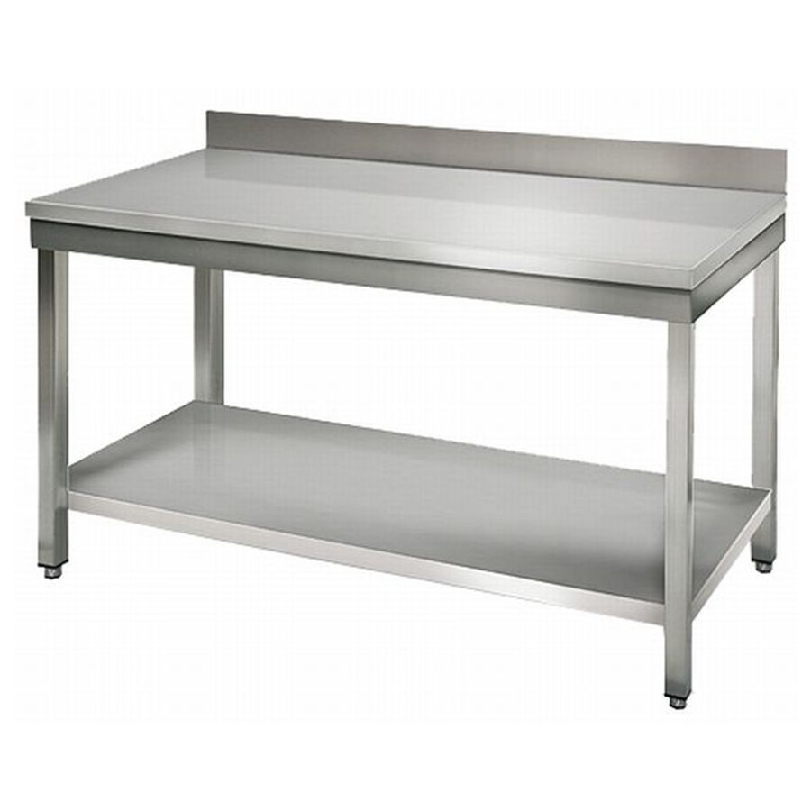 Стол разделочный 1200x700x850+100 мм нерж VA-WT12070BS