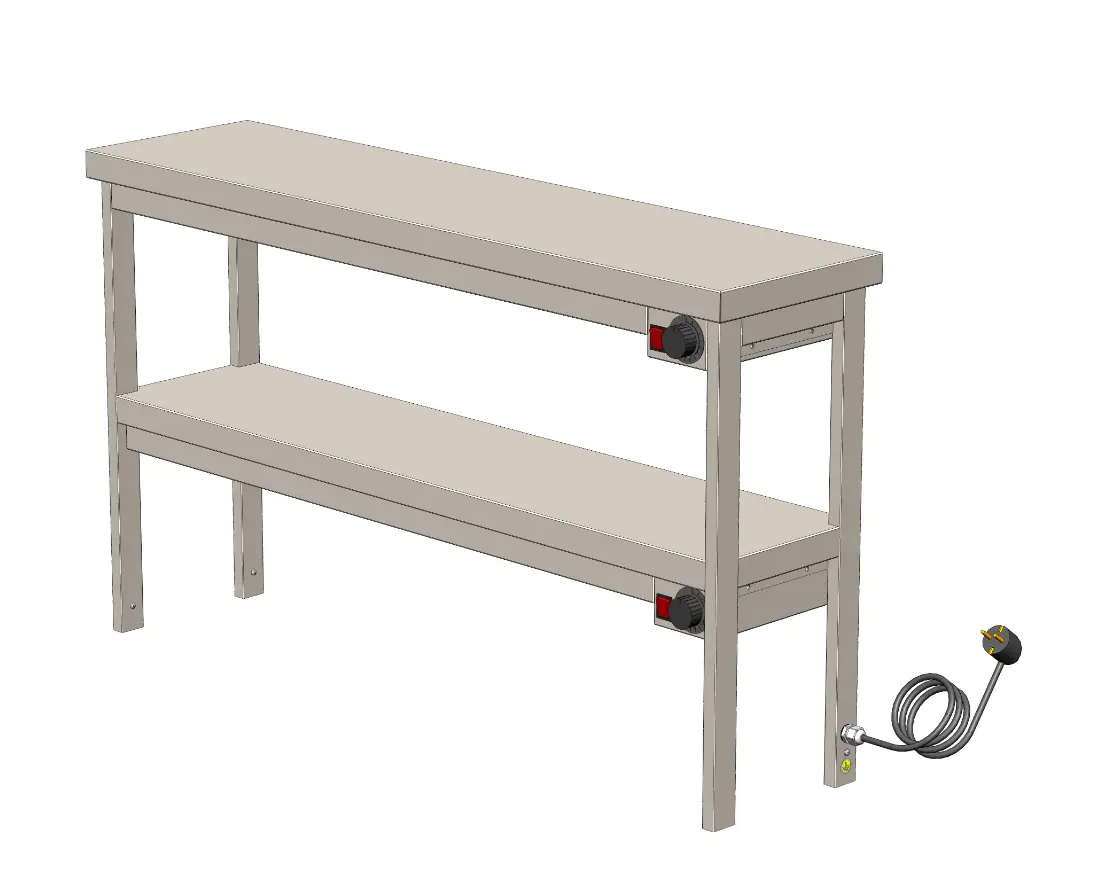 Полка настольная тепловая двухъярусная THS2 12/3/8