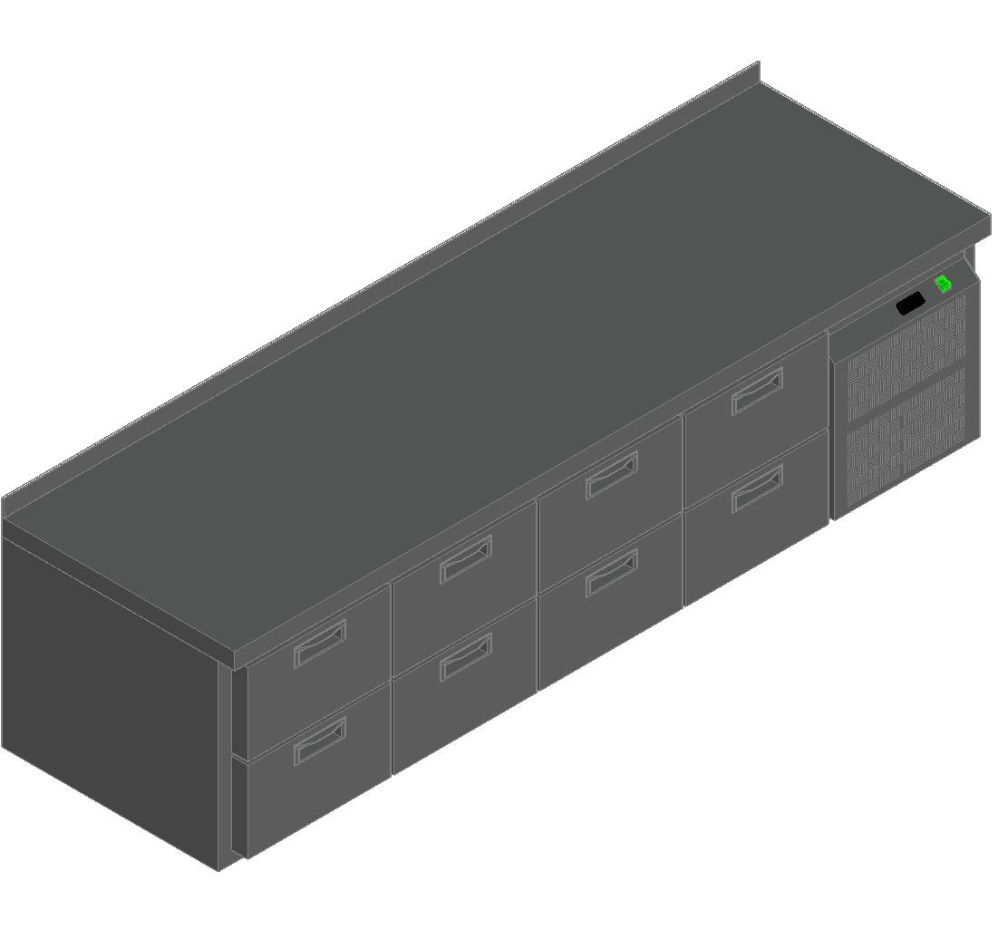 СТОЛ С ОХЛАЖД.ШКАФОМ HICOLD GN2222/TN LT SH