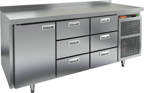 СТОЛ С МОРОЗ.ШКАФОМ HICOLD GN133/BT