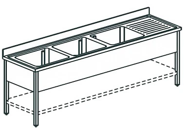 Ванна моечная Apach Chef Line L3S227-65RW