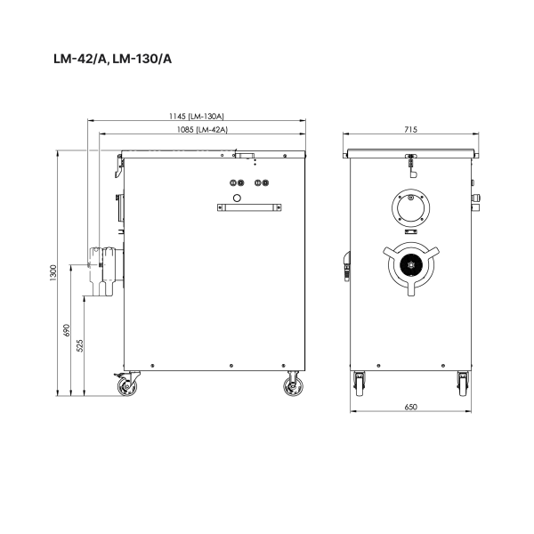Koneteollisuus Oy Мясорубка модель КТ-LM тип LM-130/A (корп.нерж.,шнек нерж.)