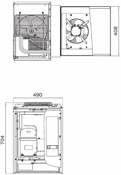 Среднетемпературный моноблок Polair MM 115 S