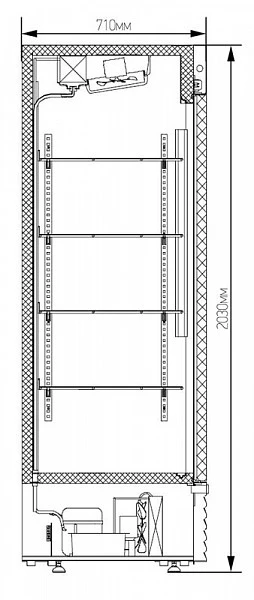Холодильный шкаф Марихолодмаш Капри 0,7УСК