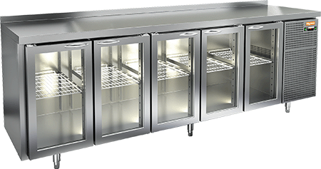 СТОЛ C ОХЛ.ШКАФОМ С СТЕКЛ.ДВЕР.HICOLD GNG11111BR3 HT