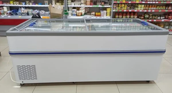 Ларь-бонета модель "Bonvini BF" 2100 L со съемными створками, серый