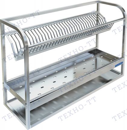 Полка настенная разборная ПН-328/900 из стали AISI 304