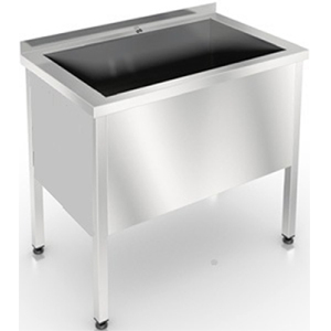 Ванна котломоечная Assum ВКСБ-П2-1/420/1080 (1200х600х850) (глуб.400, фартук 3 стор)