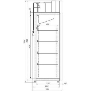 Шкаф морозильный Ариада A1400L