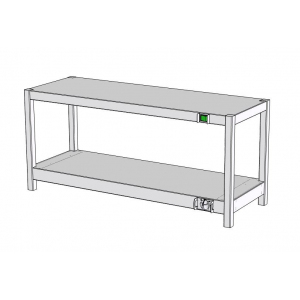 Полка тепловая настольная RoboLabs ПНПК1РД-100/35-В4,5