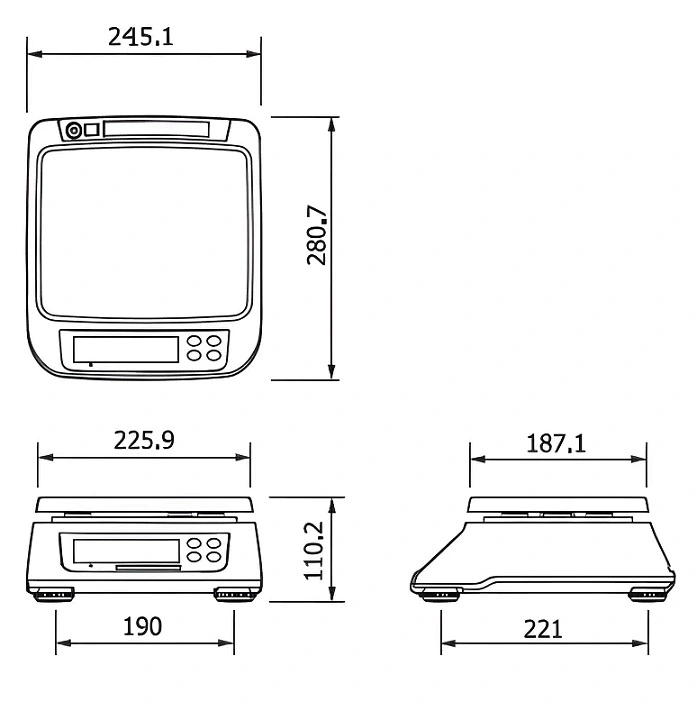 Весы порционные (фасовочные) Cas SWN-30 без АКБ