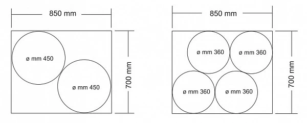 Печь для пиццы Sirman Vesuvio 85x70