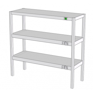 Полка тепловая настольная RoboLabs ПНПК2РД-100/35-В9,5-2