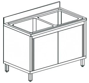 Ванна моечная Apach Chef Line L2S127-55SD