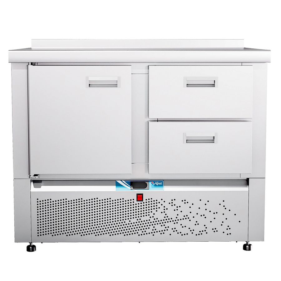 Стол холод. среднетемпер. с ниж. располож. агрегата СХС-70Н-01 столешн. 202 с борт.  Abat