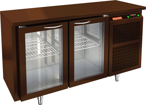 СТОЛ C ОХЛ.ШКАФОМ С СТЕКЛ.ДВЕР.HICOLD BNG 11 HT BAR