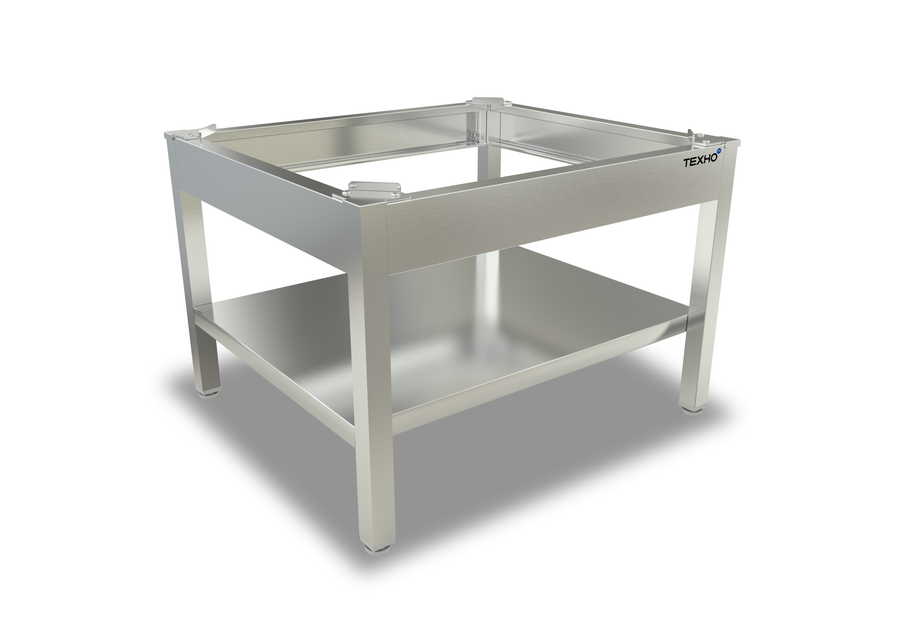 Подставка СПИ-033/1207 открытая, из нержавеющей стали с полкой