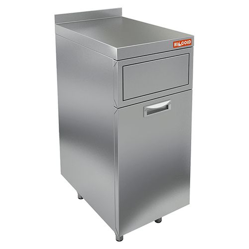 НБММБ-4/6В модуль барный с выдвижной секцией для мусорного бака с верхн. фартуком-вертушкой