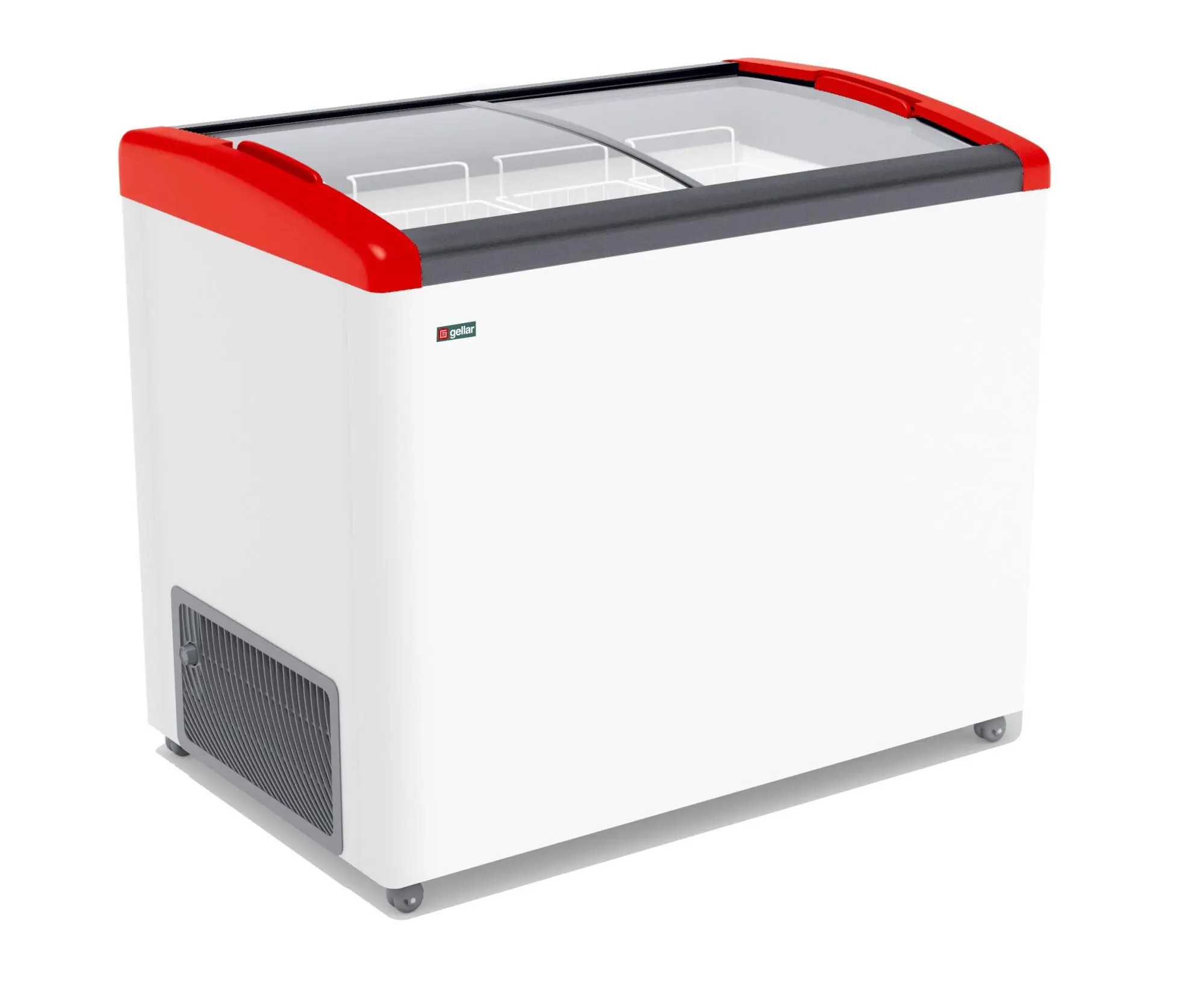Морозильник горизонтальный т.м. GELLAR серия ELEGANCE, модель FG 350 E (красный)