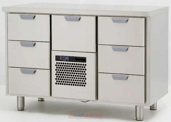 Стол холодильный для хранения продуктов TC GH 3-CBR-3