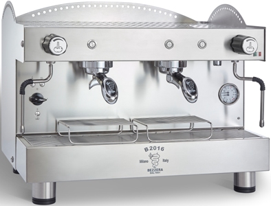 КОФЕМАШИНА ПОЛУАВТОМАТ BEZZERA B2016 PM 2GR СТАЛЬ+ВЫСОК ГРУП+ЭКОНОМАЙЗ+ПОДСВЕТ МУЛЬТИФАЗНАЯ