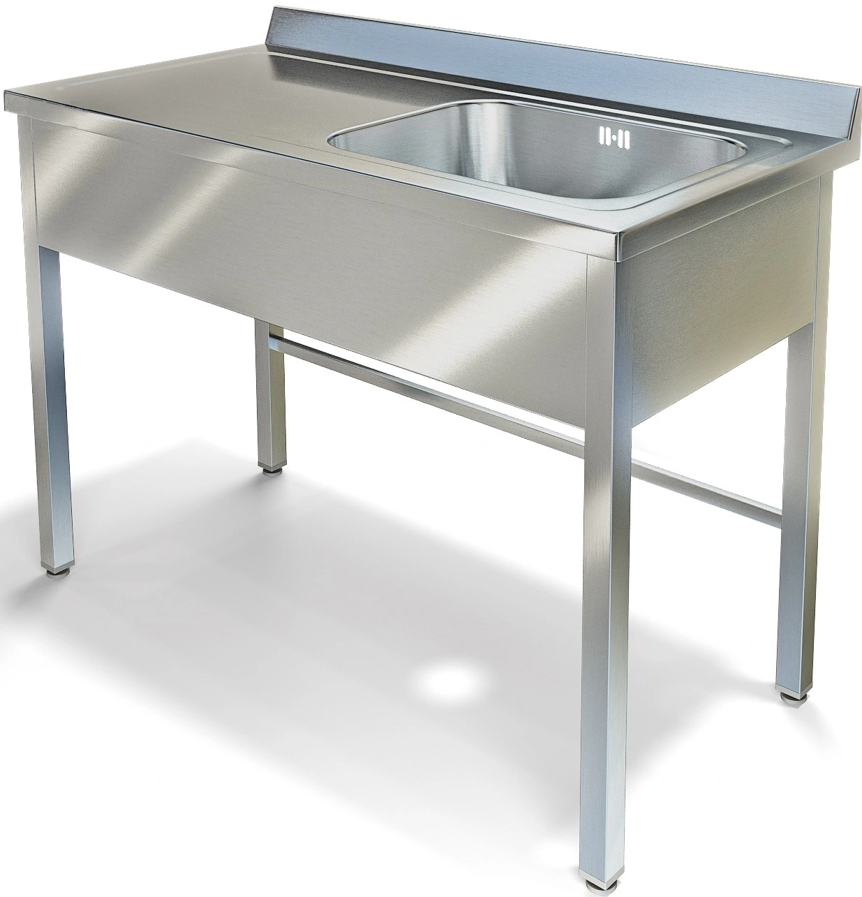 Стол производственный СП, мод. СПП-520/1500 П (с ванной моечной)