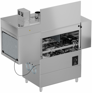 Машина посудомоечная электрическая, тип туннельная, модель LM-T-2000-R